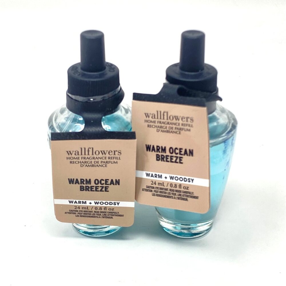 Bath & Body Works Wallflowers Fragrance Refill Bulb Warm Ocean Breeze 2 Pack